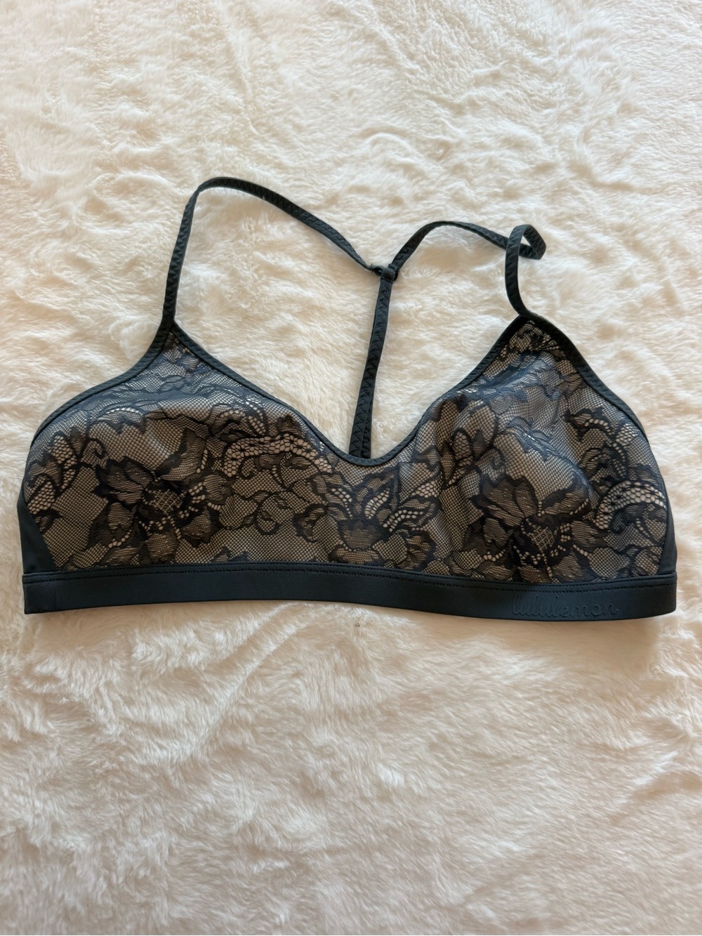 lululemon athletica Black Lace Wireless Bralette
